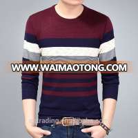 Long sleeve round collar low price man sweater design knitting machine price